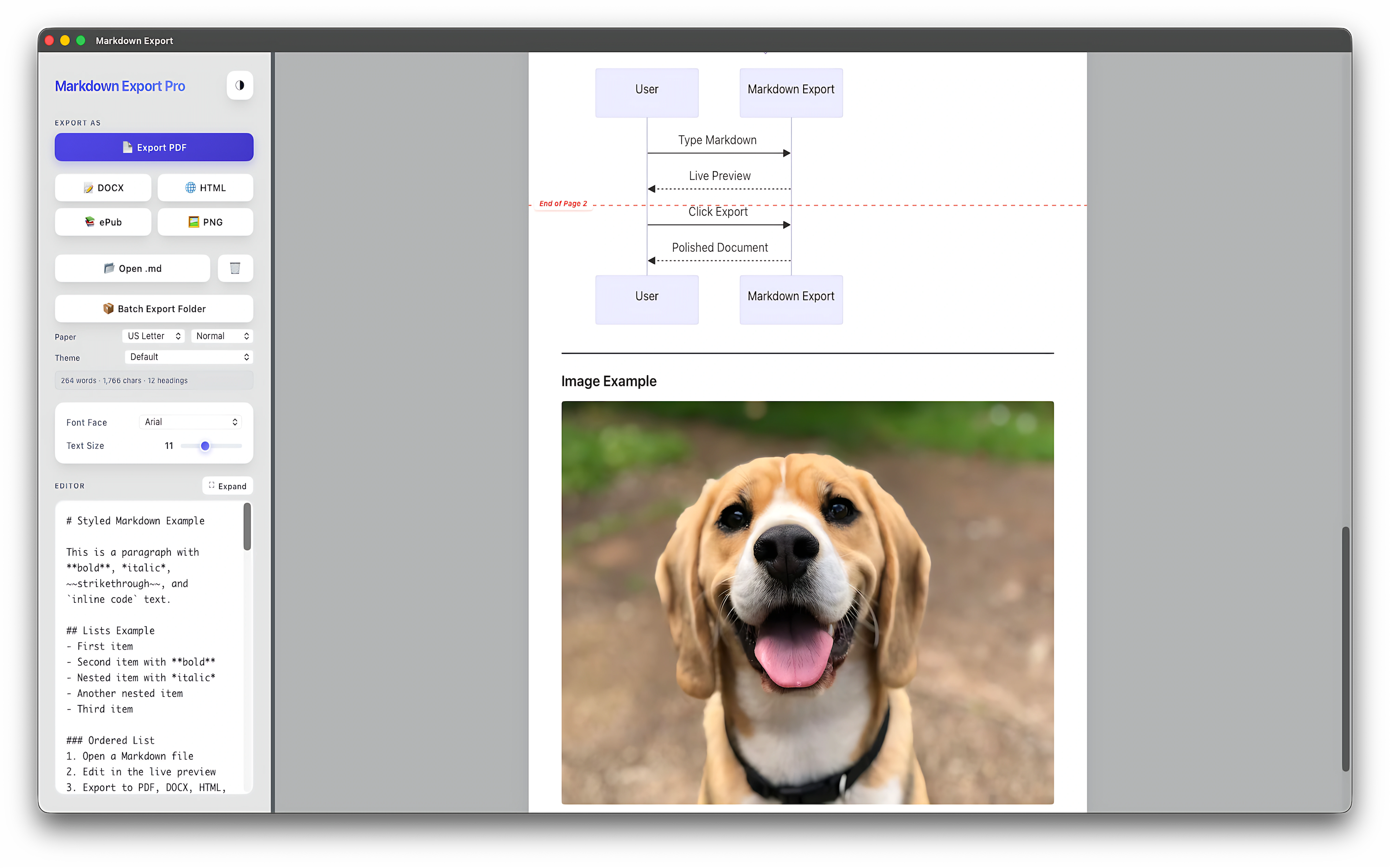 Advanced styling and font controls